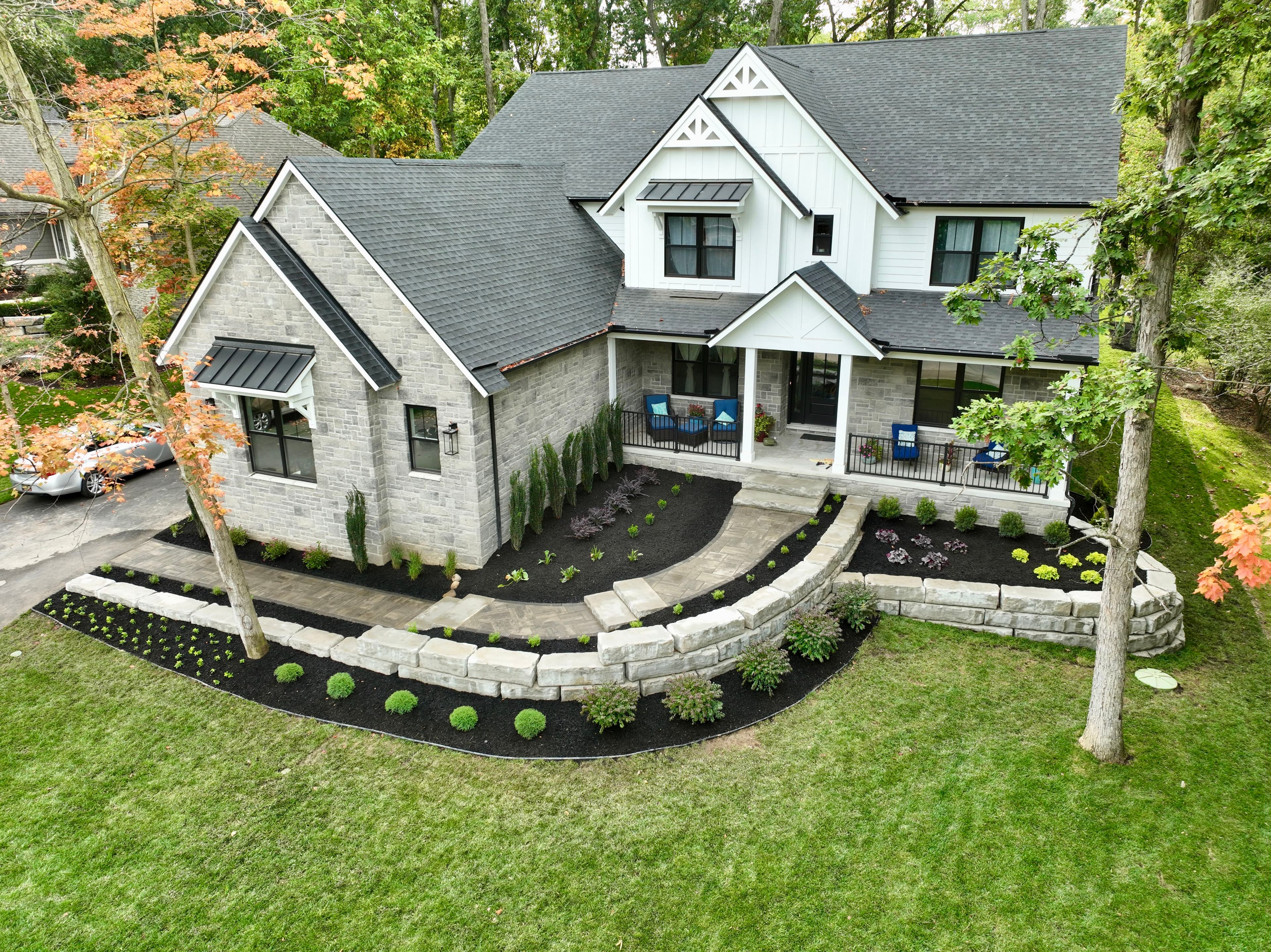 Project Elegant Home Project with Retaining Walls and Walkway in Brighton image