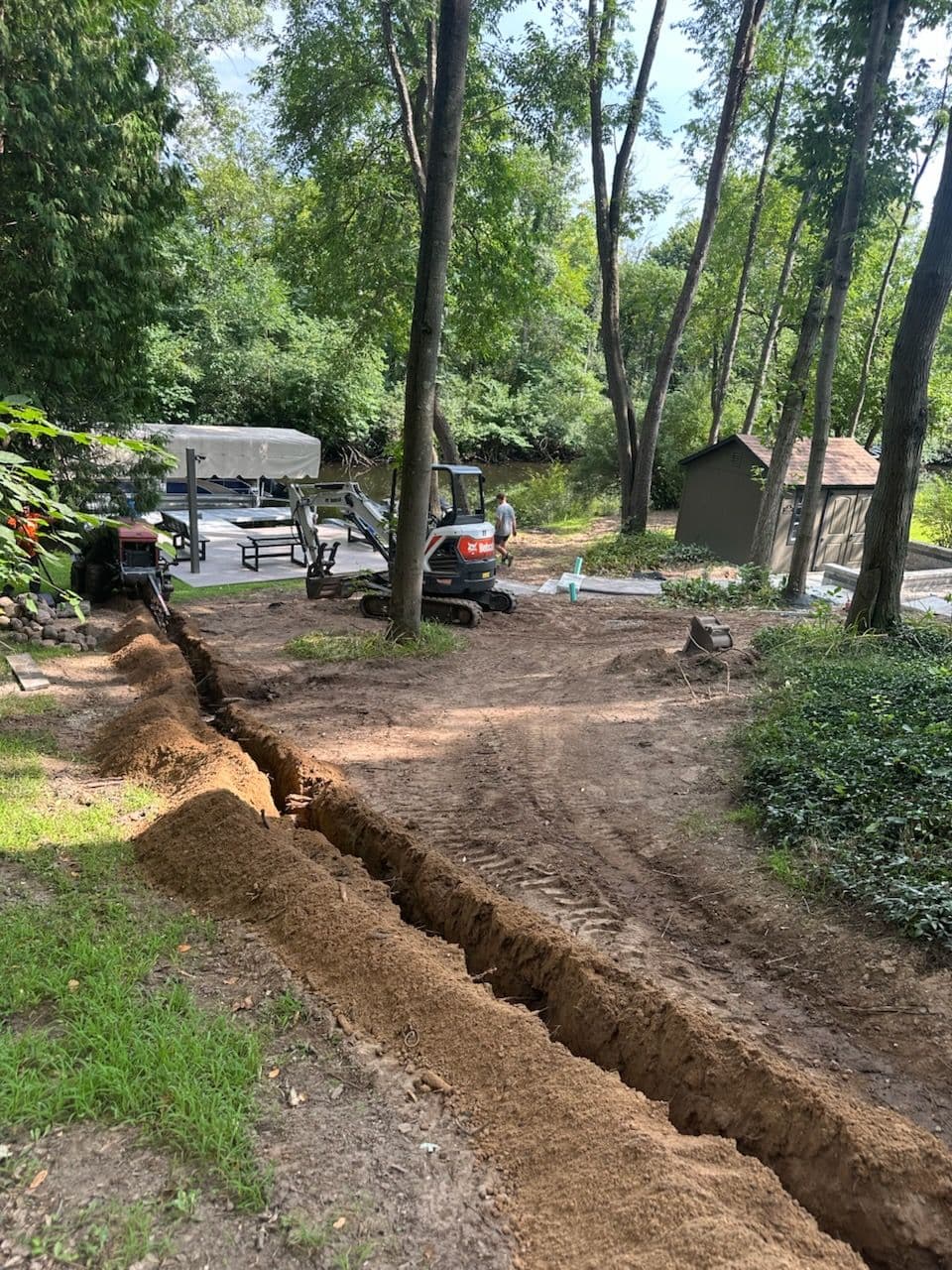 Irrigation Line Installation Pinckney Michigan image