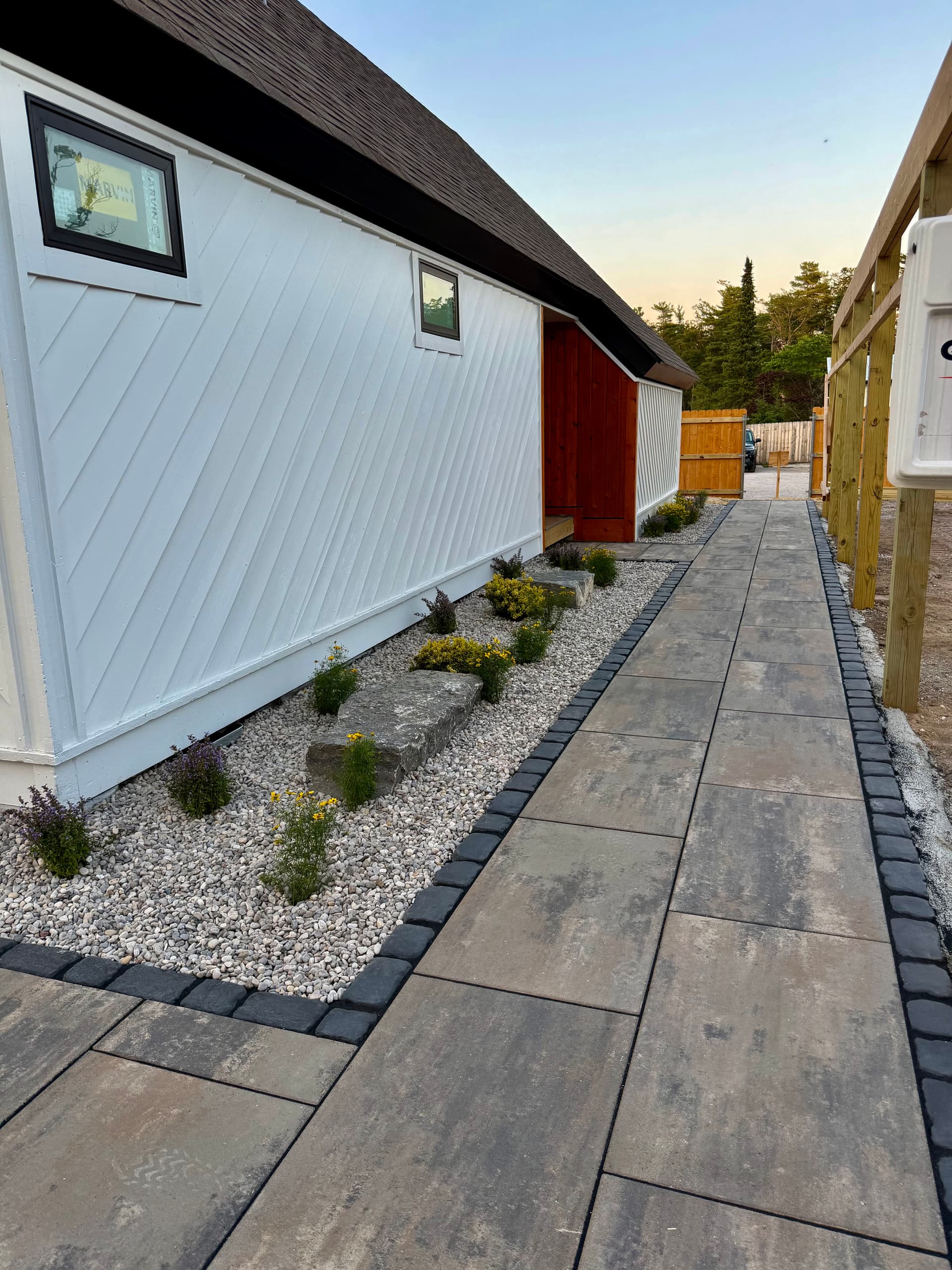 Gallery photos for Unilock Beacon Hill XL Patio with Gas Fire Pit in Glen Arbor: Image #3